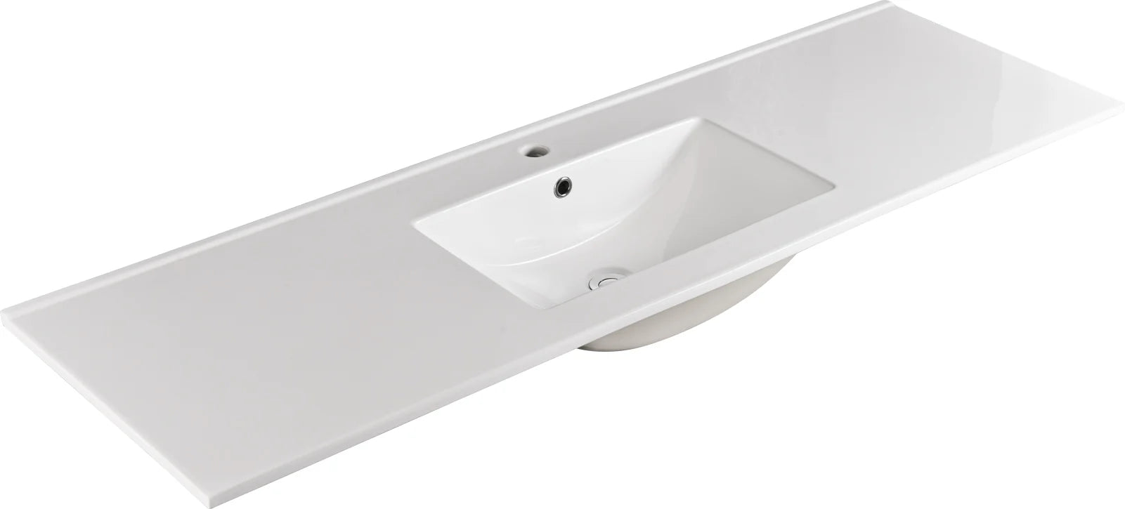 1500MM POLO DARK OAK PLYWOOD FLOORSTANDING VANITY SINGLE BASIN - The Tile Collection™