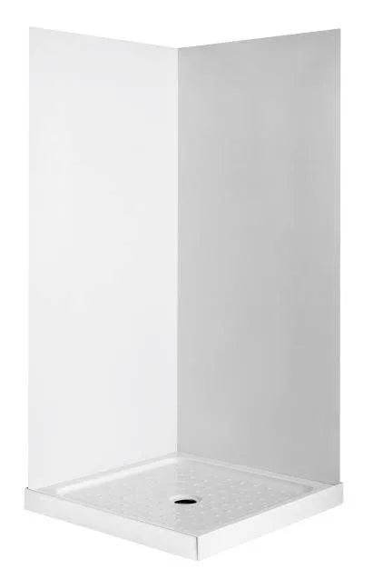 1100X750MM CHROME SLIDING DOOR SHOWER KIT - 2 SIDED - The Tile Collection™
