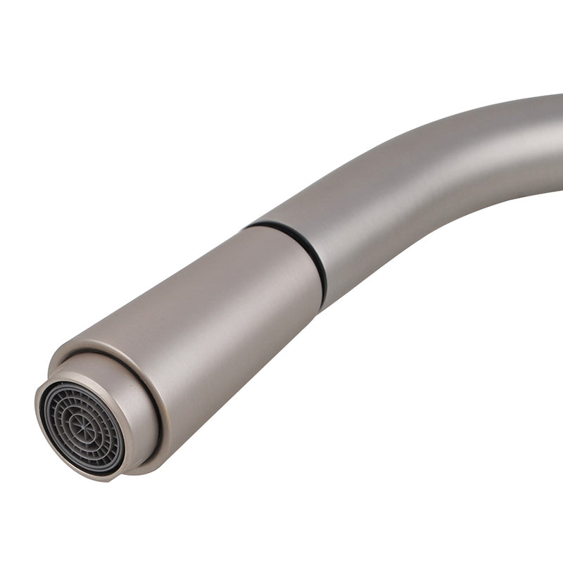 CHASE ROUND PULLOUT KITCHEN SINK MIXER - BRUSHED NICKEL - The Tile Collection™
