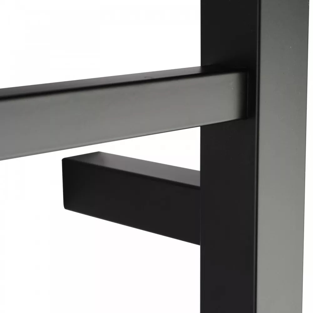 4 BAR SQUARE HEATED TOWEL RAIL ZNY 520H*500W*120D- MATTE BLACK