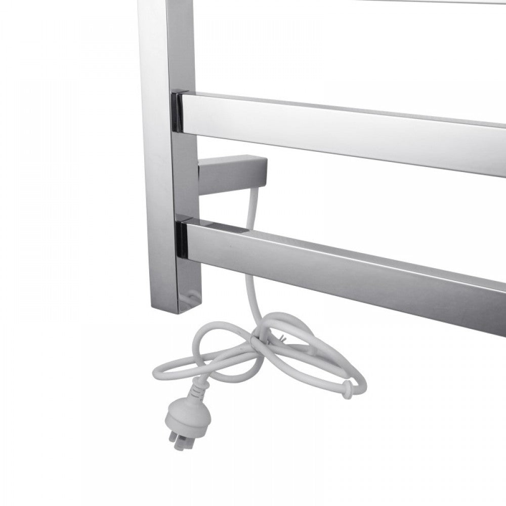 5 BAR SQUARE HEATED TOWEL RAIL 530H*600W*120D- CHROME