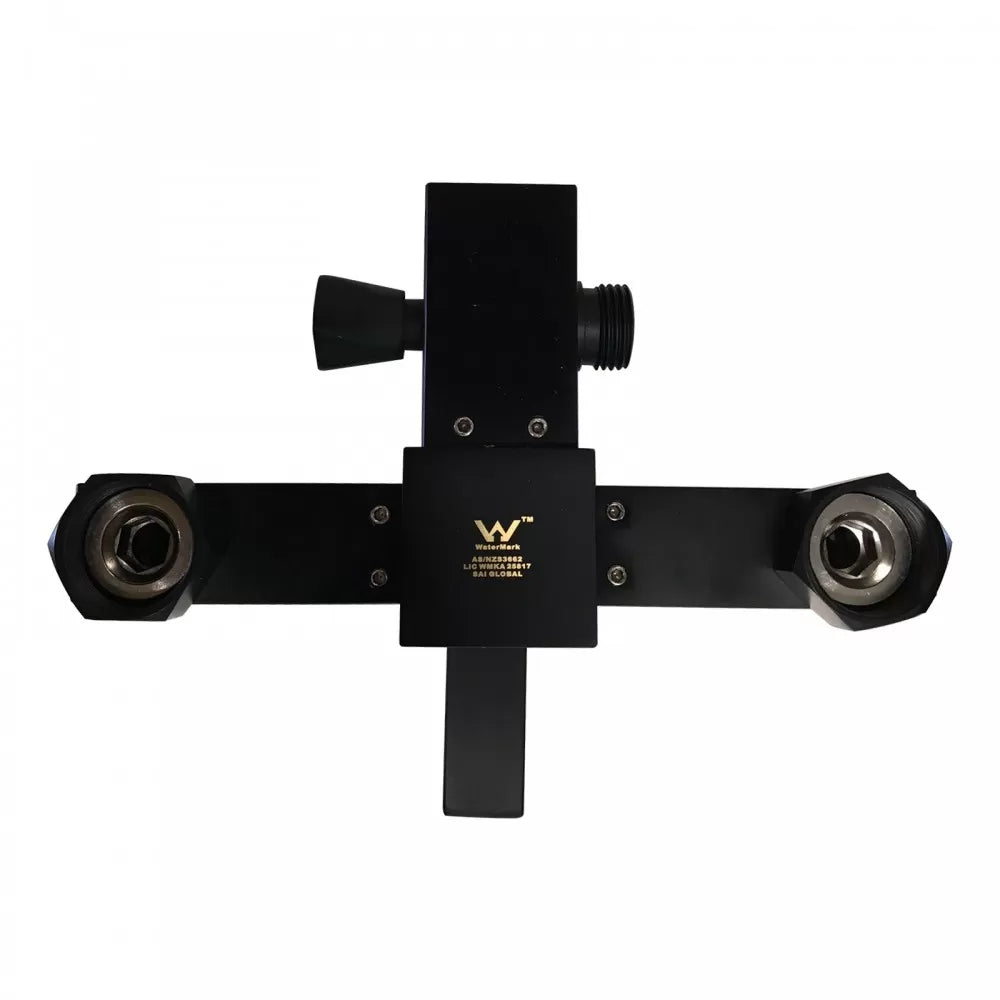 FUSION SQUARE RAIN SHOWER SET WITH EXTERNAL MIXER - MATTE BLACK - The Tile Collection™