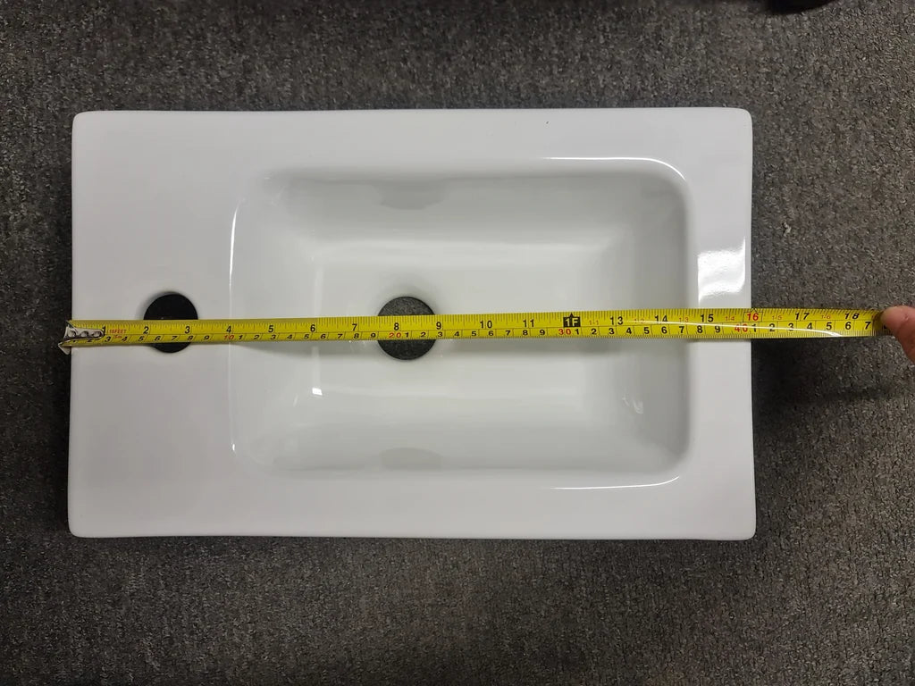 400MM FLUTED MATTE WHITE PLYWOOD FLOORSTANDING VANITY WITH CERAMIC TOP