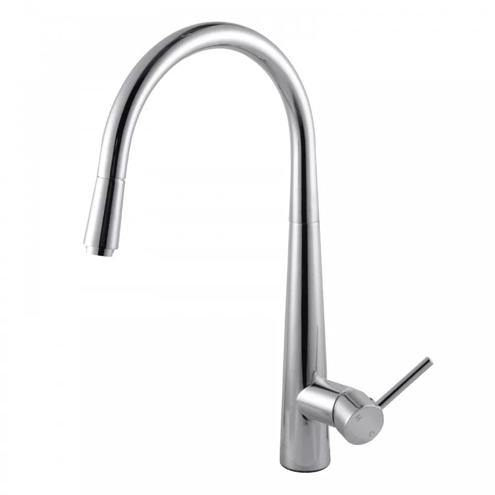 CHASE ROUND PULLOUT KITCHEN SINK MIXER - CHROME - The Tile Collection™