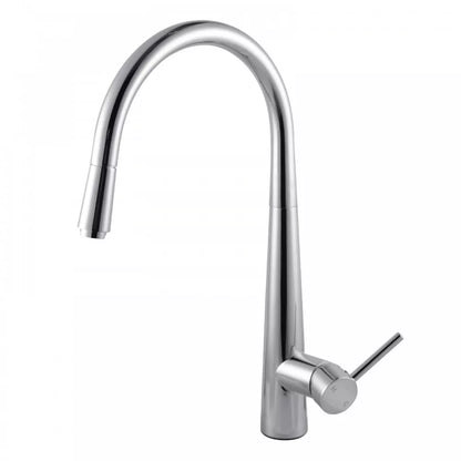 CHASE ROUND PULLOUT KITCHEN SINK MIXER - CHROME - The Tile Collection™