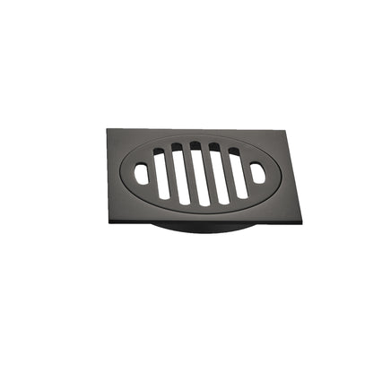 ZEPHYR 80MM SQUARE FLOOR DRAIN - BRUSHED GUNMETAL