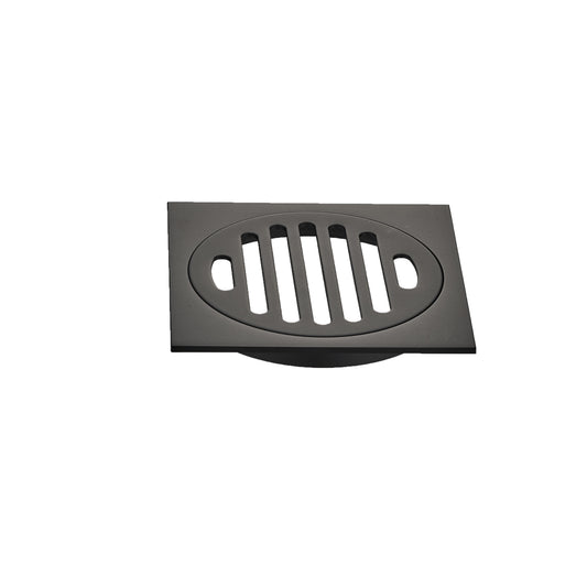 ZEPHYR 80MM SQUARE FLOOR DRAIN - BRUSHED GUNMETAL