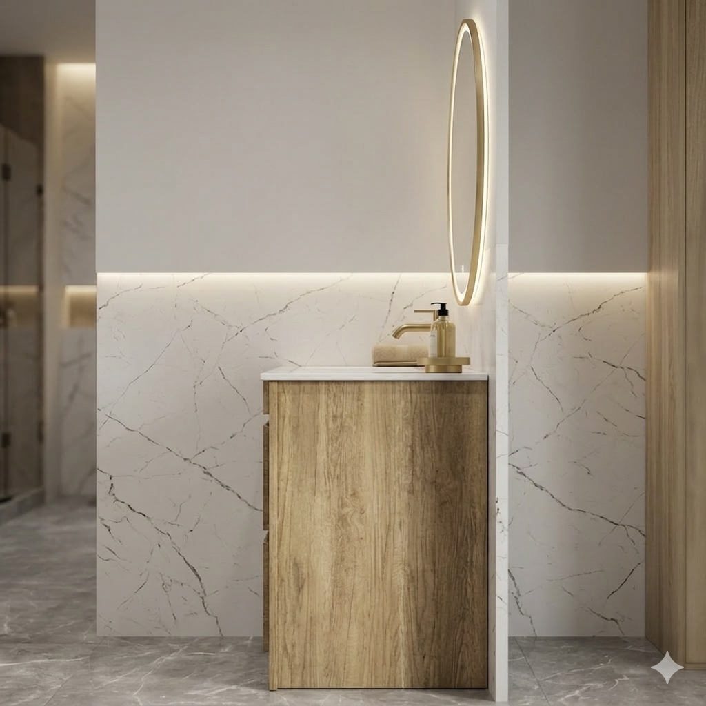 BC7 1200MM PLYWOOD FLOOR STANDING VANITY SINGLE BASIN| ANTIQUE OAK