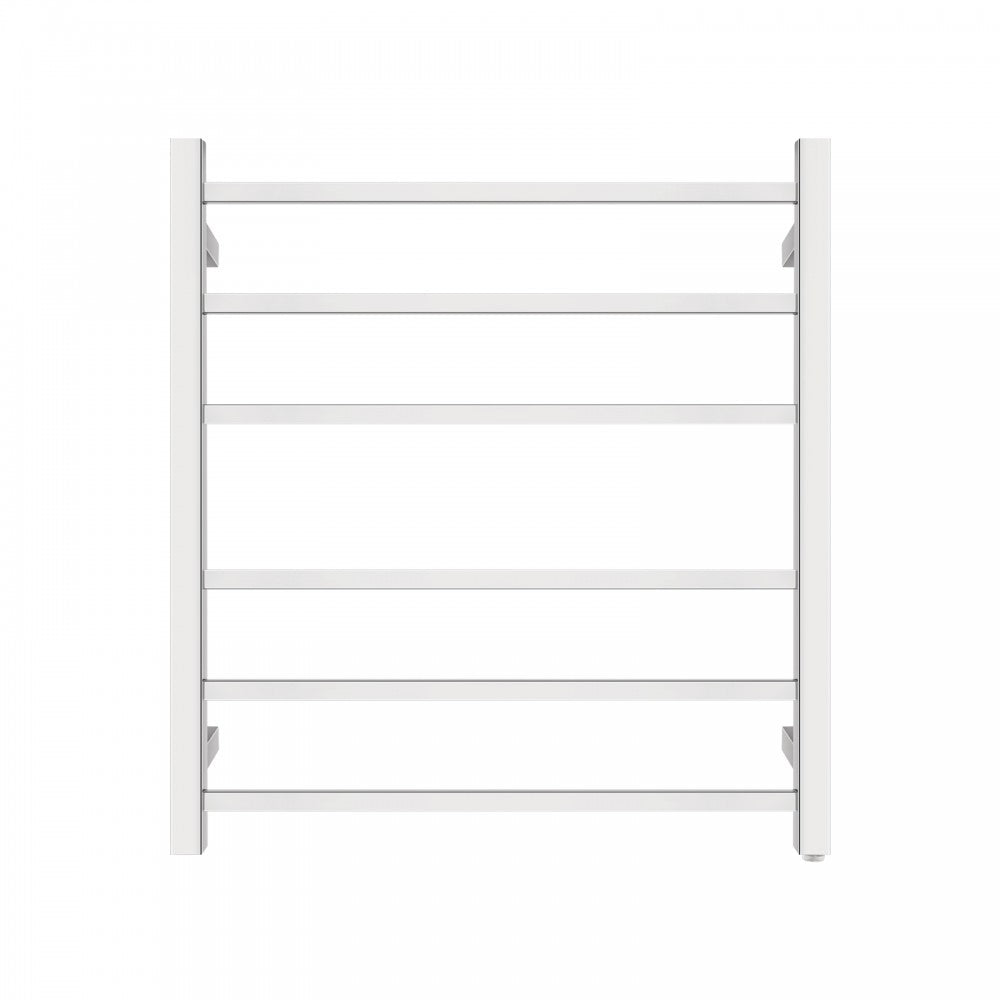6 BAR SQUARE HEATED TOWEL RAIL 674H*620W*120D- CHROME - The Tile Collection™