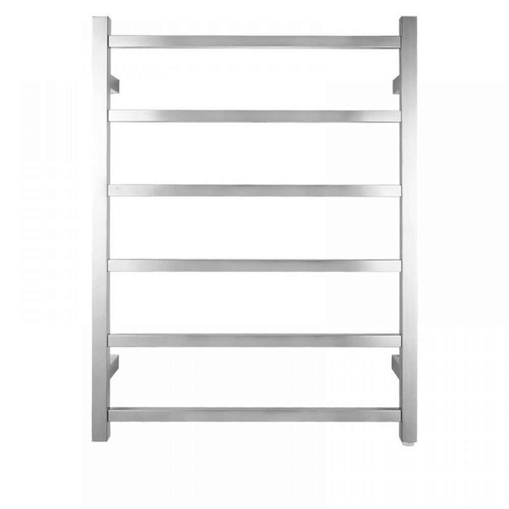 6 BAR SQUARE HEATED TOWEL RAIL 800H*600W*120D- CHROME