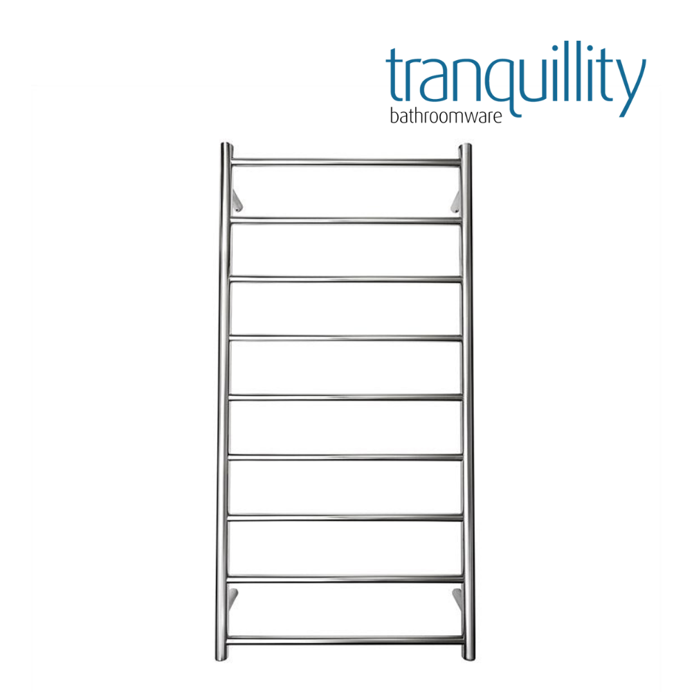 TRANQUILLITY JERSEY 9 BAR ROUND HEATED TOWEL WARMER 1200H*600W*120D- POLISHED STAINLESS