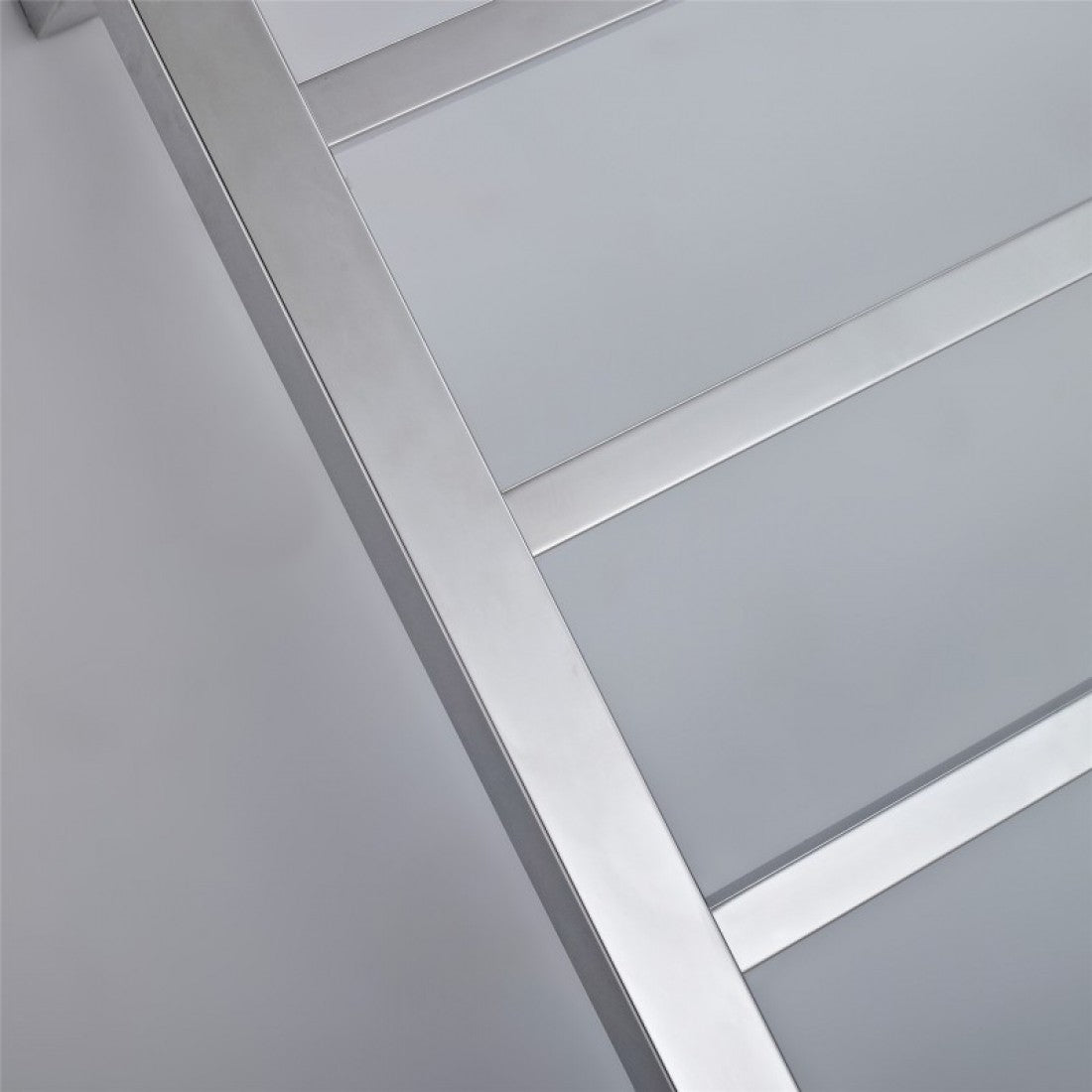 6 BAR 850MM WIDE SQUARE HEATED TOWEL RAIL 600H*850W*120D - CHROME - The Tile Collection™