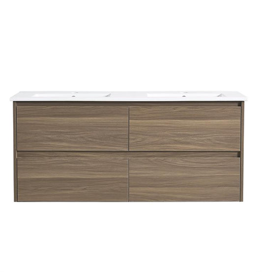 ROSEWOOD WALL HUNG VANITY | 1200MM |SINGLE BASIN | PLYWOOD