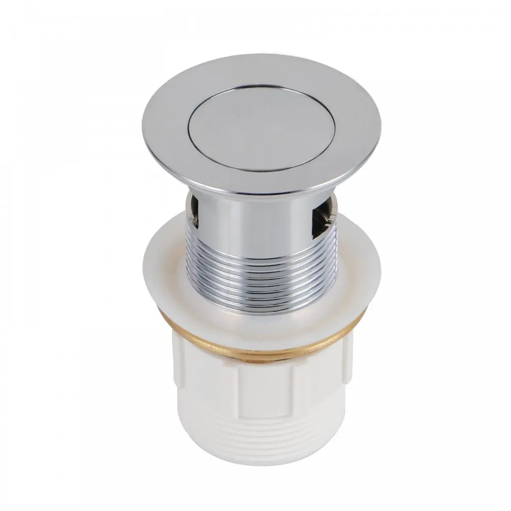 32MM SOLID BRASS BASIN POP UP WASTE WITH OVERFLOW - CHROME