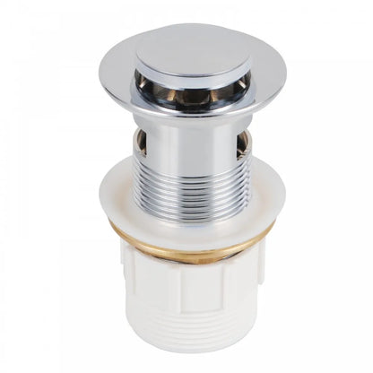 32MM SOLID BRASS BASIN POP UP WASTE WITH OVERFLOW - CHROME