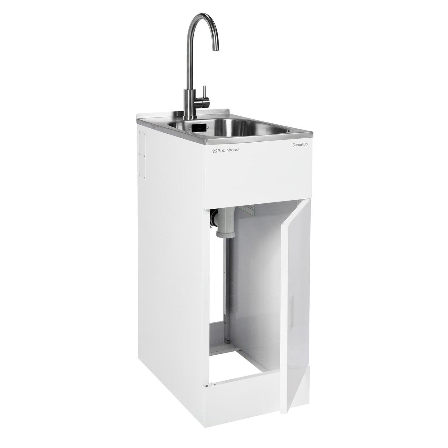 ROBINHOOD SLIM SUPERTUB WITH GOOSENECK TAP | 350W*565D*900H - The Tile Collection™