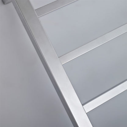 6 BAR SQUARE HEATED TOWEL RAIL 800H*600W*120D- CHROME