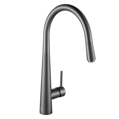 CHASE ROUND PULLOUT KITCHEN SINK MIXER - GUNMETAL GREY - The Tile Collection™