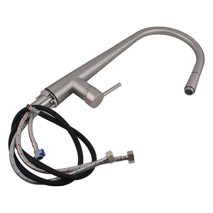 CHASE ROUND PULLOUT KITCHEN SINK MIXER - BRUSHED NICKEL - The Tile Collection™