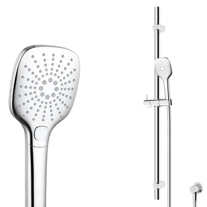 ELEMENTI SPLASH PLUS SQUARE / ION SLIDE SHOWER 3 FCT - CHROME - The Tile Collection™