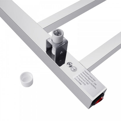 6 BAR 850MM WIDE SQUARE HEATED TOWEL RAIL 600H*850W*120D - CHROME - The Tile Collection™