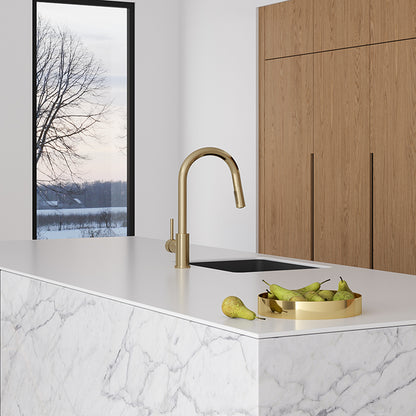 ELEMENTI UNO GOOSE NECK KITCHEN MIXER C/W POS - The Tile Collection™