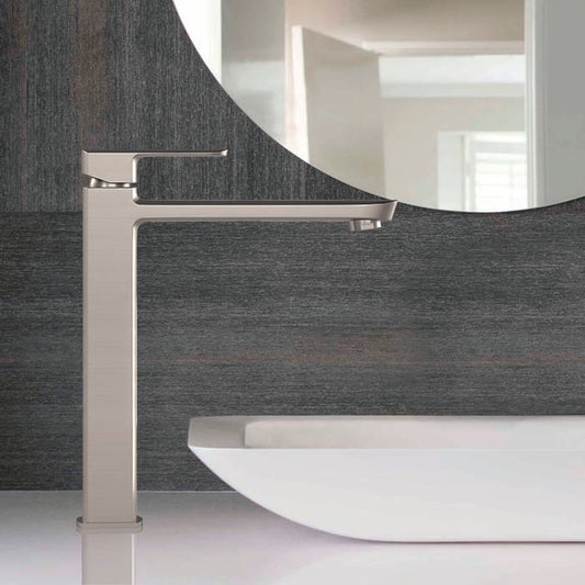 ELEMENTI ION EXTENDED HEIGHT BASIN MIXER - BRUSHED NICKEL (MULTI PRESSURE) - The Tile Collection™