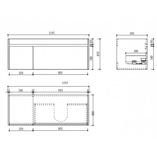 HONEY OAK WALL HUNG VANITY | 1200MM SINGLE BASIN VANITY | BC13 - The Tile Collection™