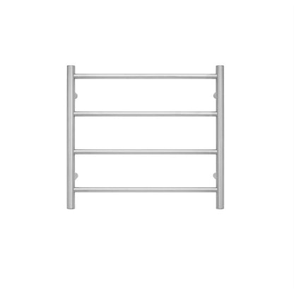 TRANQUILLITY JERSEY 4 BAR ROUND HEATED TOWEL WARMER 500H*550W*120D- BRUSHED STAINLESS