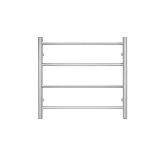 TRANQUILLITY JERSEY 4 BAR ROUND HEATED TOWEL WARMER 500H*550W*120D- BRUSHED STAINLESS