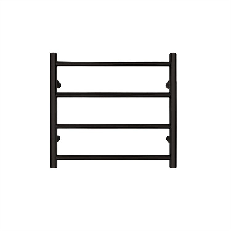 TRANQUILLITY JERSEY 4 BAR ROUND HEATED TOWEL WARMER 500H*550W*120D - BLACK
