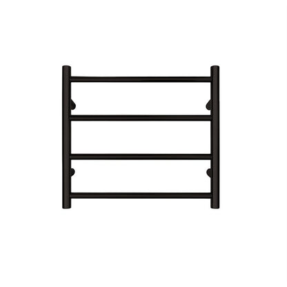 TRANQUILLITY JERSEY 4 BAR ROUND HEATED TOWEL WARMER 500H*550W*120D - BLACK