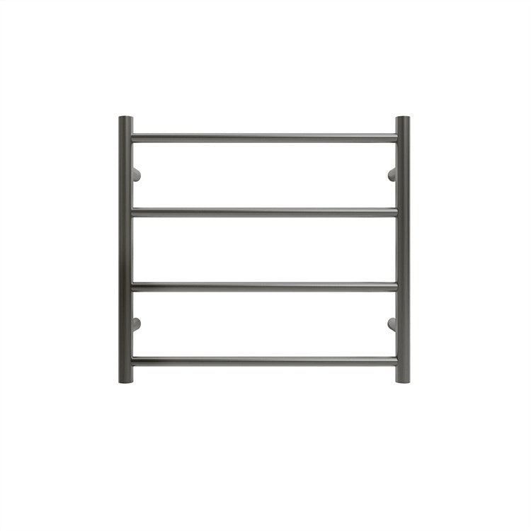 TRANQUILLITY JERSEY 4 BAR ROUND HEATED TOWEL WARMER 500H*550W*120D- BRUSHED GUNMETAL