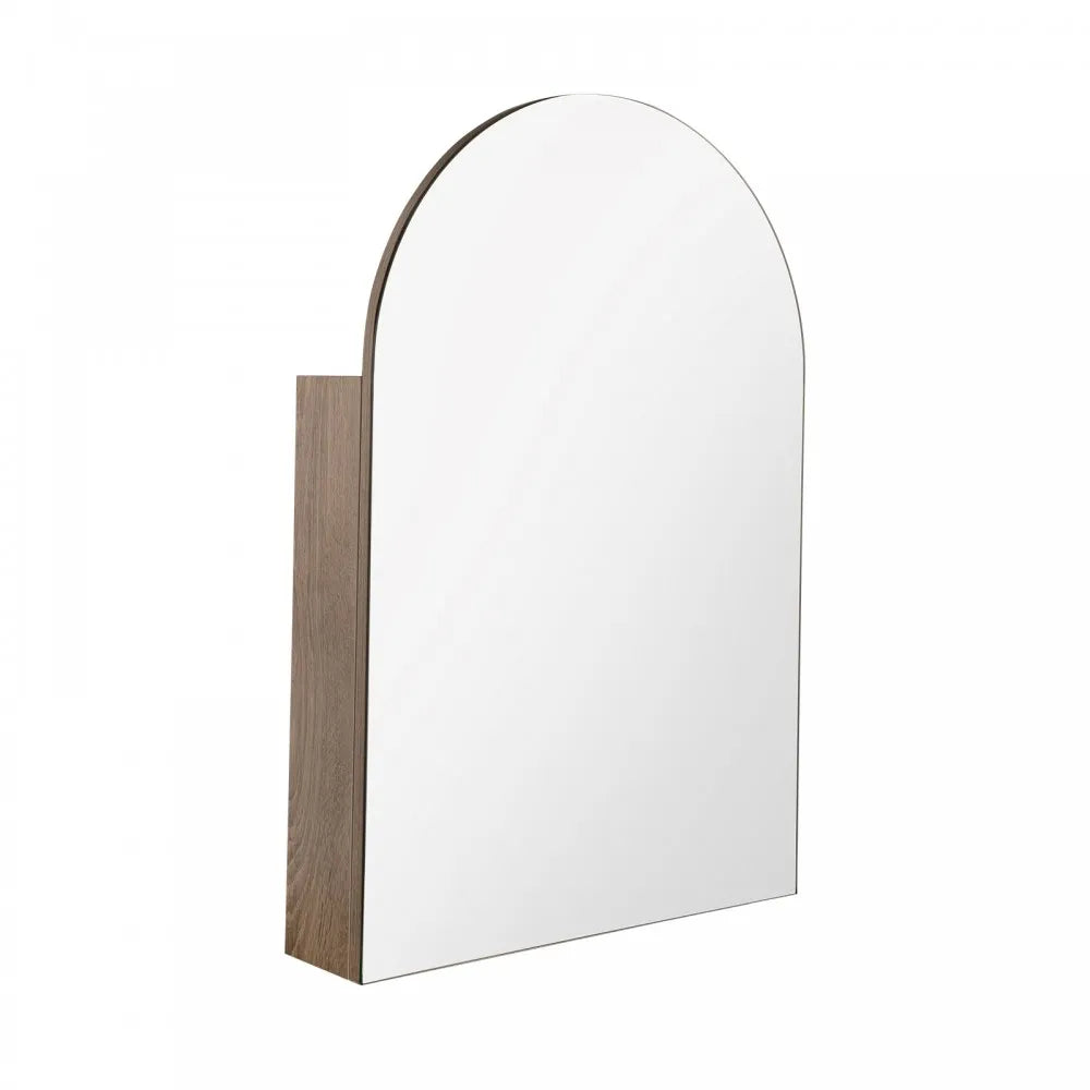 ARCH MIRROR CABINET - NATURAL OAK 610X900MM