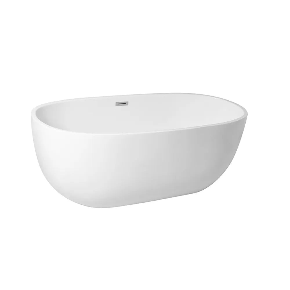 1700mm Oval Freestanding Bath - Gloss White