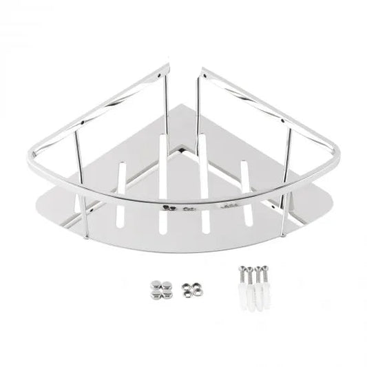 STAINLESS STEEL SHOWER CADDY SHELF- CHROME