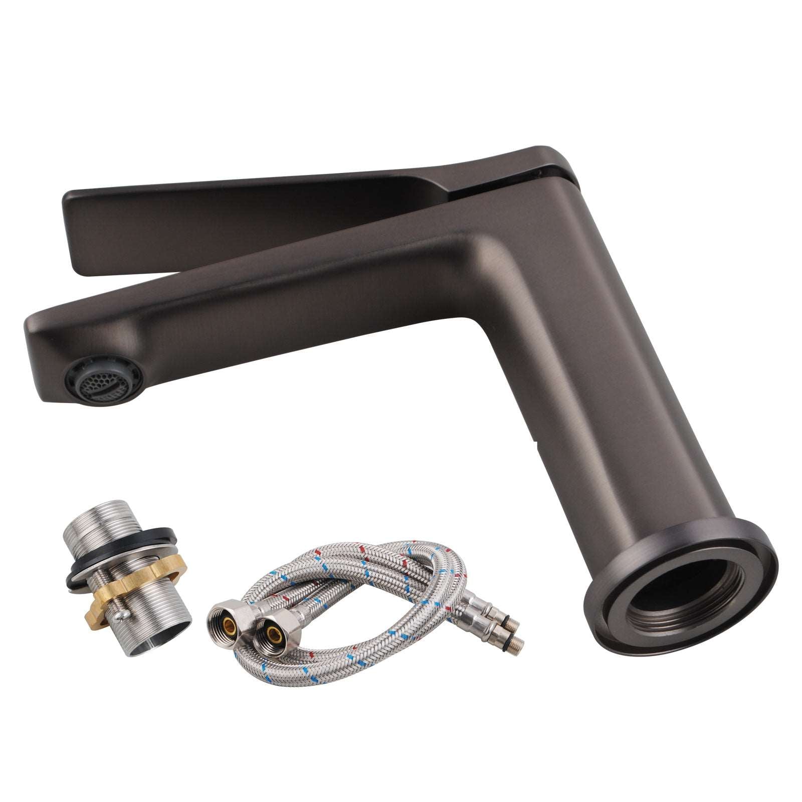 ELEGANCE BASIN MIXER - BRUSHED GUNMETAL - The Tile Collection™