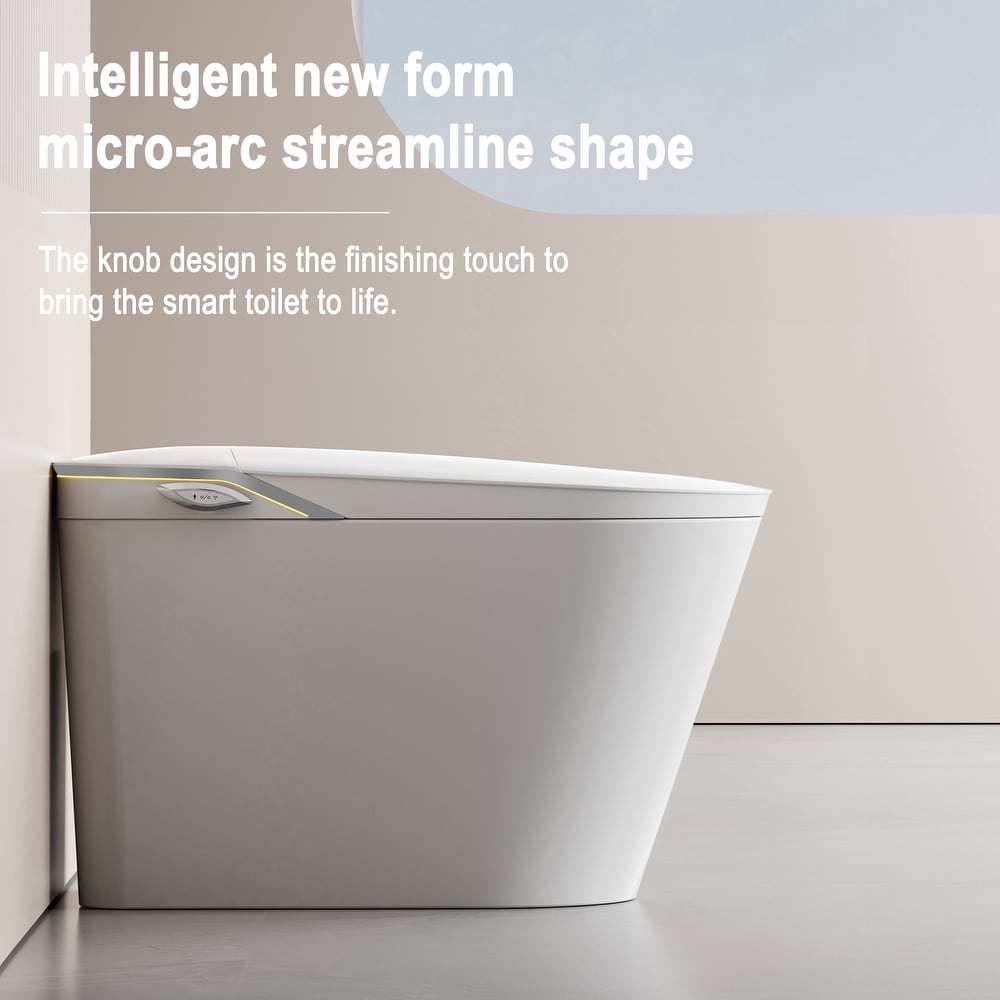 Iris Intelligent Smart Toilet NZ | One-Piece Bidet Toilet with Auto Flip Lid, Heated Seat, Warm Air Dryer & Night Light – White