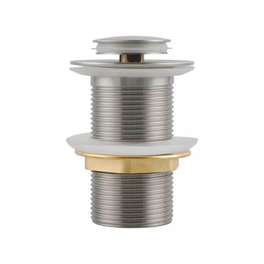 32MM SOLID BRASS BASIN POP UP WASTE WITHOUT OVERFLOW - BRUSHED NICKEL - The Tile Collection™