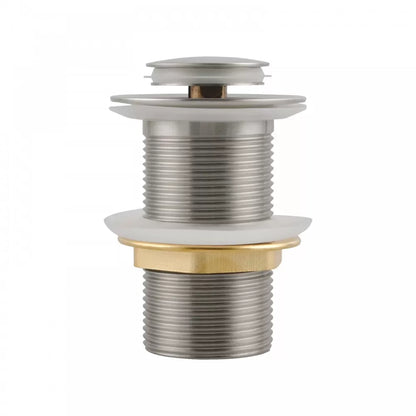 32MM SOLID BRASS BASIN POP UP WASTE WITHOUT OVERFLOW - BRUSHED NICKEL - The Tile Collection™