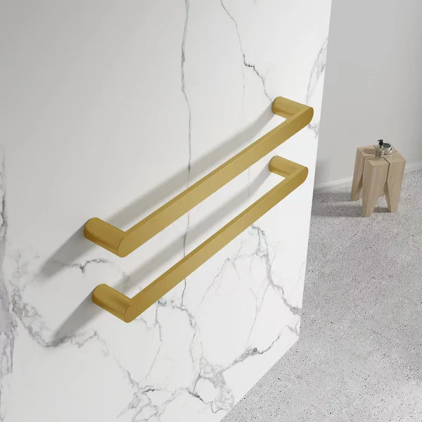 12V ROUND HORIZONTAL SINGLE HEATED TOWEL BAR | 600MM | 5 COLOURS | DN