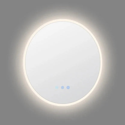 600MM ROUND LED MIRROR WITH MOTION SENSOR | DEMISTER | 3 COLOUR LIGHTS