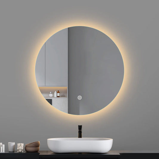 600MM BIANCA ROUND BACKLIT MIRROR DN| DEFOGGER | 3 COLOUR LIGHTS