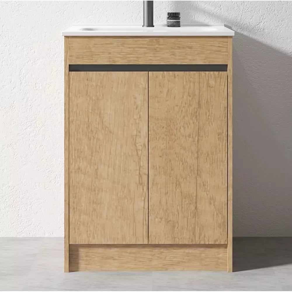 BC7 600MM PLYWOOD FLOOR STANDING VANITY WITH CERAMIC TOP - The Tile Collection™