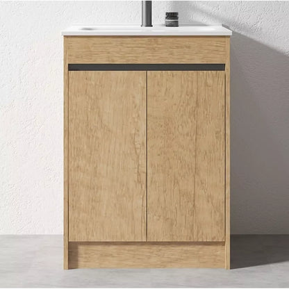 BC7 600MM PLYWOOD FLOOR STANDING VANITY WITH CERAMIC TOP - The Tile Collection™