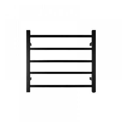 5 BAR SQUARE HEATED TOWEL RAIL 530H*600W*120D ZNY- MATTE BLACK