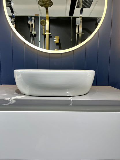 CALACATTA GREY ENGINEERED STONE VANITY BENCHTOP - CUSTOM SIZE