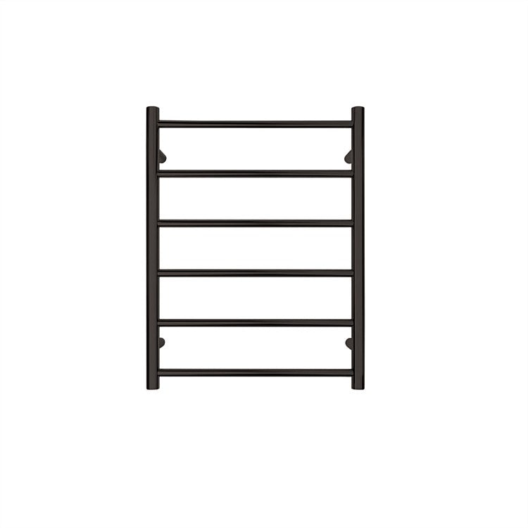 TRANQUILLITY JERSEY 6 BAR ROUND HEATED TOWEL WARMER 780H*600W*120D- BLACK