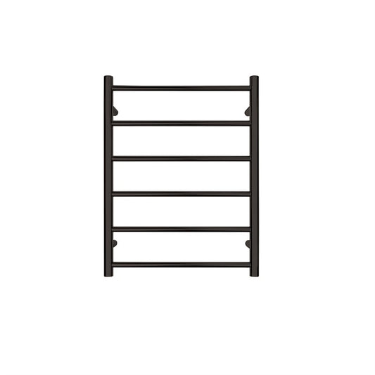 TRANQUILLITY JERSEY 6 BAR ROUND HEATED TOWEL WARMER 780H*600W*120D- BLACK