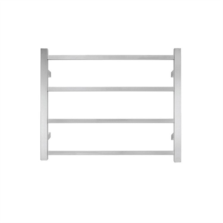 TRANQUILLITY JERSEY 4 BAR SQUARE HEATED TOWEL WARMER 500H*620W*120D- BRUSHED STAINLESS